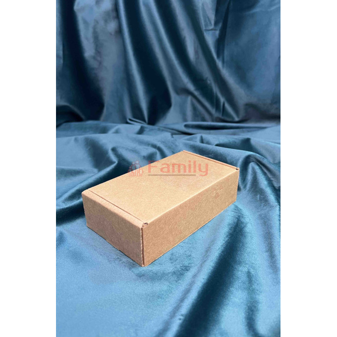 Коробка с откидной крышкой 17x8x4 см крафт