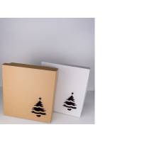 Коробка Ёлка 25x25x10 см крафт