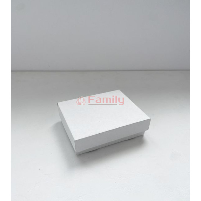 Коробка с отдельной крышкой 14x10x5 см белая