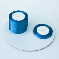 Лента атласная 1 см бирюзовый 23 м