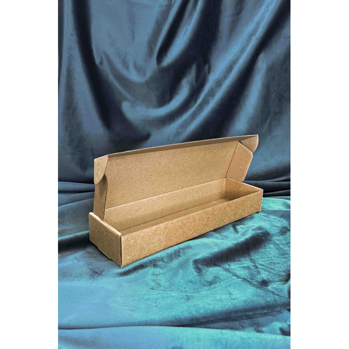 Коробка с откидной крышкой 35x8,5x5,5 см крафт