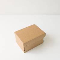 Коробка с откидной крышкой 12x9x7 см крафт