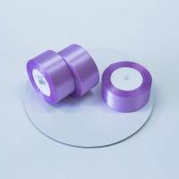 Лента атласная 4 см сиреневый 23 м