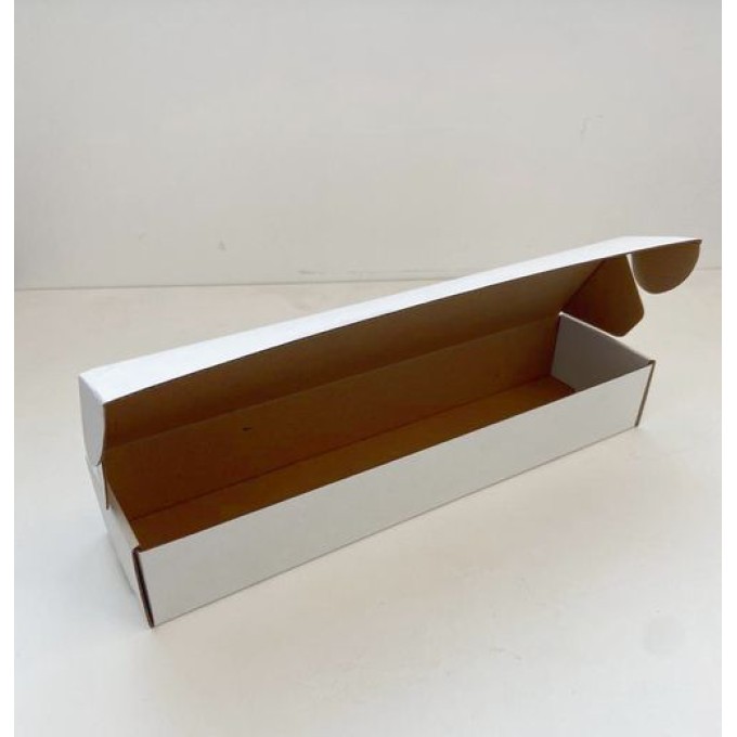 Коробка с откидной крышкой 35x8,5x5,5 см белый