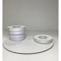 Лента репсовая 1,5 см белый 20 м.