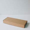 Коробка с откидной крышкой 33x11x5,5 см крафт