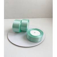 Лента атласная 4 см аквамарин 23 м