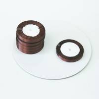 Лента атласная 0,6 см шоколадный 23 м