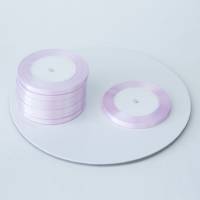 Лента атласная 0,6 см светло сиреневый 23 м №044