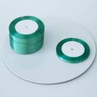 Лента атласная 0,6 см дымчато зеленый 23 м