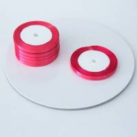 Лента атласная 0,6 см коралловый 23 м