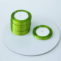 Лента атласная 0,6 см фисташковый 23 м