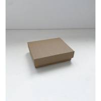 Коробка с отдельной крышкой 14x10x5 см крафт