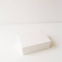 Коробка без окна с отдельной крышкой 16,5x12,5x5 см белая