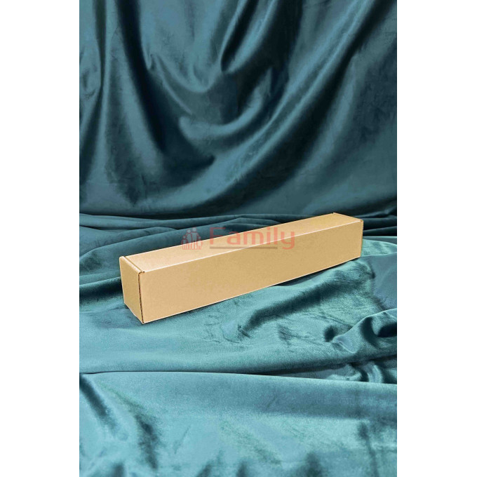 Коробка с откидной крышкой 34х4,5х4,5 см крафт