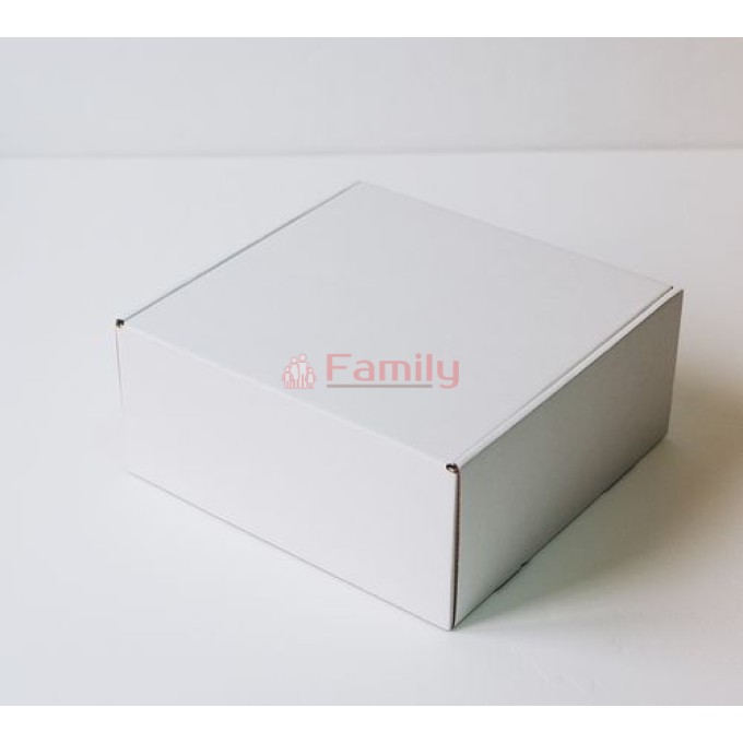 Коробка с откидной крышкой 16x16x10 см белый