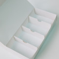 Разделитель на 4 ячейки для коробки 22,5х11х4 см белый