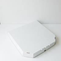 Коробка для пиццы 25,5x25,5x3 см белая