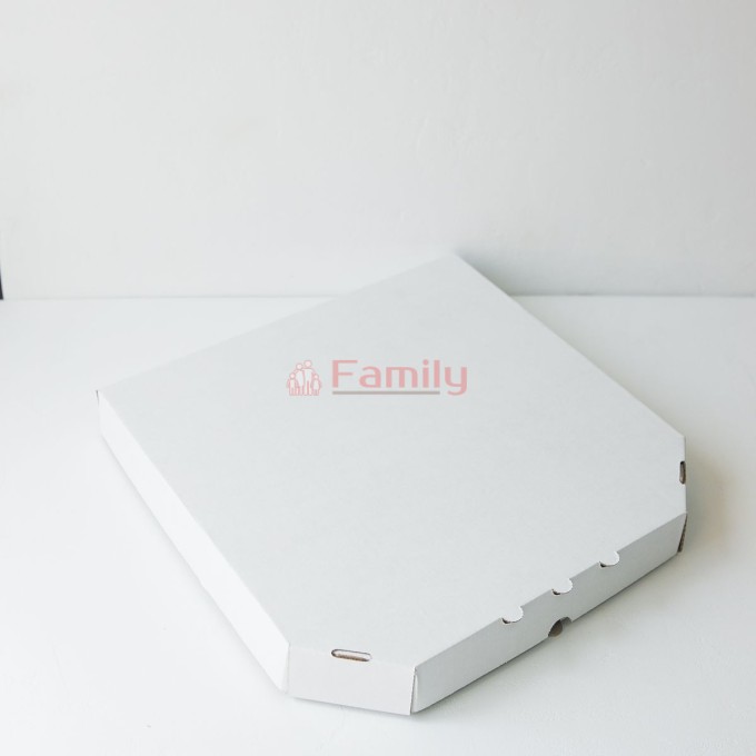 Коробка для пиццы 25,5x25,5x3 см белая