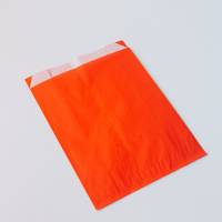 Пакет бумажный 23,9x17x7 см красный