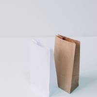 Пакет бумажный 8х17х5 см белый