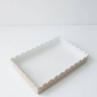 Коробка для печенья 22x15x3 см крафт