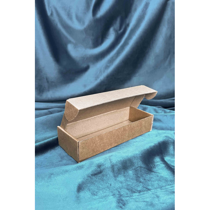 Коробка с откидной крышкой 17,5x8x8 см крафт