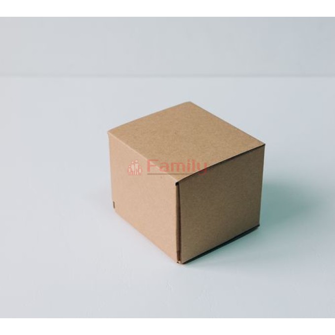 Коробка с откидной крышкой 6,5x6,5x6,5 см крафт