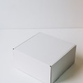 Коробка с откидной крышкой 25x25x10 см белая