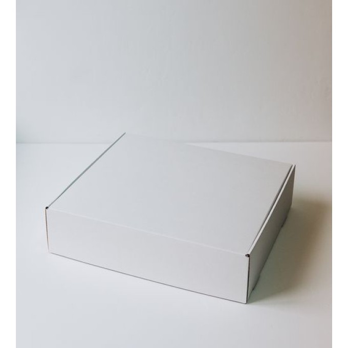 Коробка с откидной крышкой 30x30x9 см белый