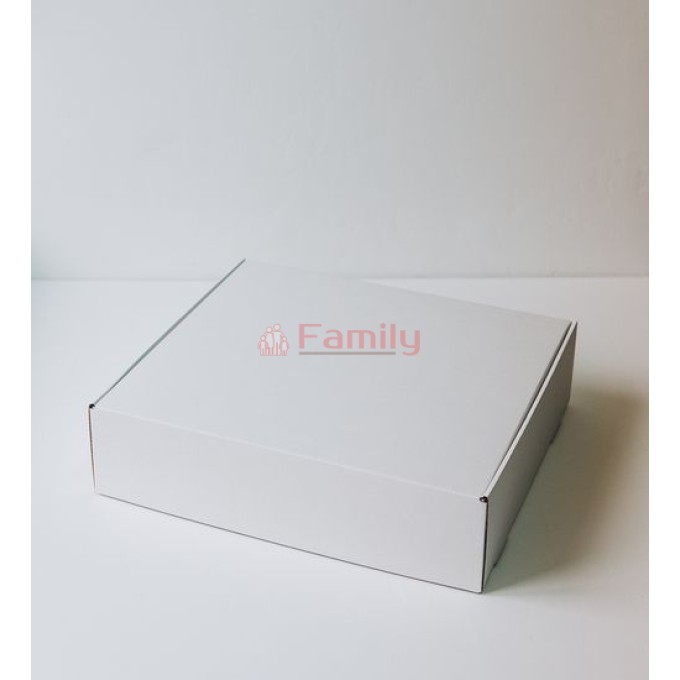 Коробка с откидной крышкой 30x30x9 см белый