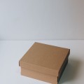 Коробка с отдельной крышкой 20x20x9 см крафт