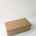 Коробка с отдельной крышкой 35x16x12 см крафт