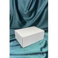 Коробка с откидной крышкой 25x17x10 см белая