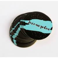 Наклейки Эксклюзивно 4x4 см (упаковка 50 шт)