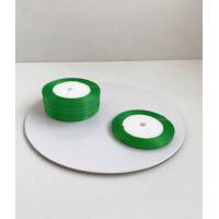 Лента атласная 0,6 см зеленый 23 м