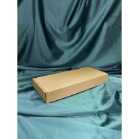 Коробка с откидной крышкой 32x14x4 см крафт