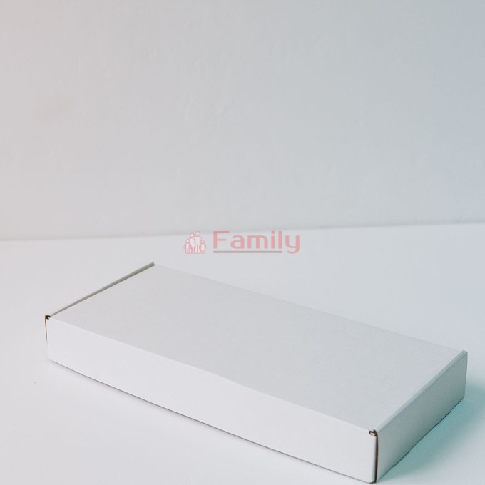 Коробка с откидной крышкой 32x14x4 см белая