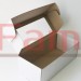 Коробка с откидной крышкой с окном 35x16x12 см белая
