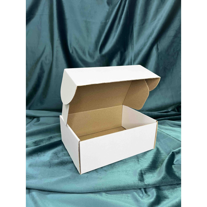 Коробка с откидной крышкой 23x17x9 см белая