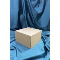 Коробка с откидной крышкой 15x15x10 см крафт