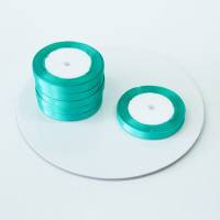 Лента атласная 1 см тиффани 23 м