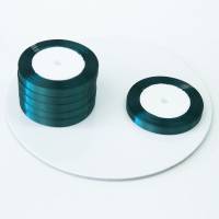 Лента атласная 1 см темно зеленый 23 м