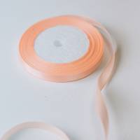 Лента атласная 1 см персиковый 23 м