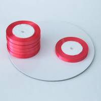 Лента атласная 1 см коралловый 23 м