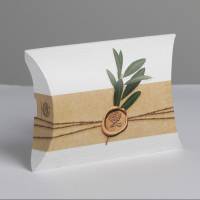 Коробка складная фигурная Эко 11x8x2 см