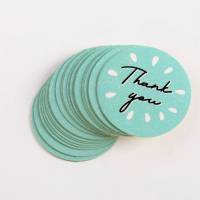 Наклейки Thank you 4x4 см (упаковка 50 шт)