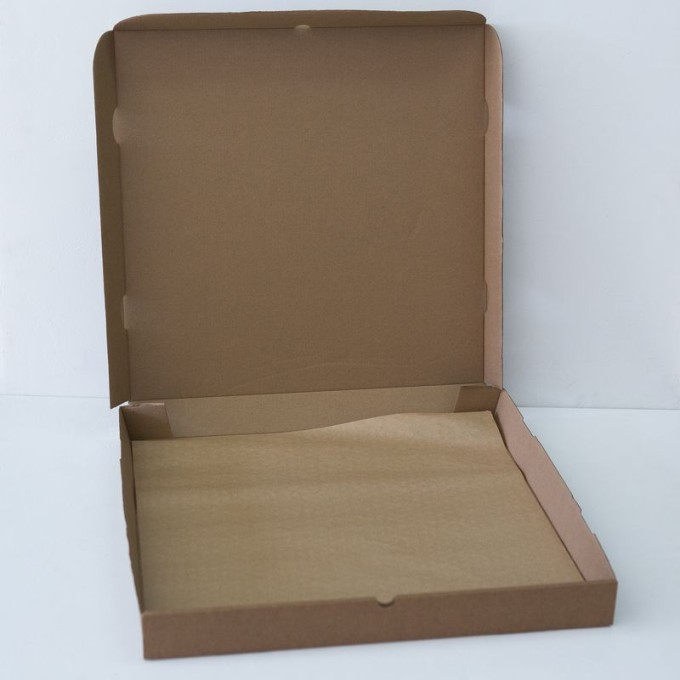 Коробка для пиццы 40x40x4 см крафт