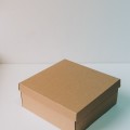 Коробка с отдельной крышкой 35x35x11 см крафт