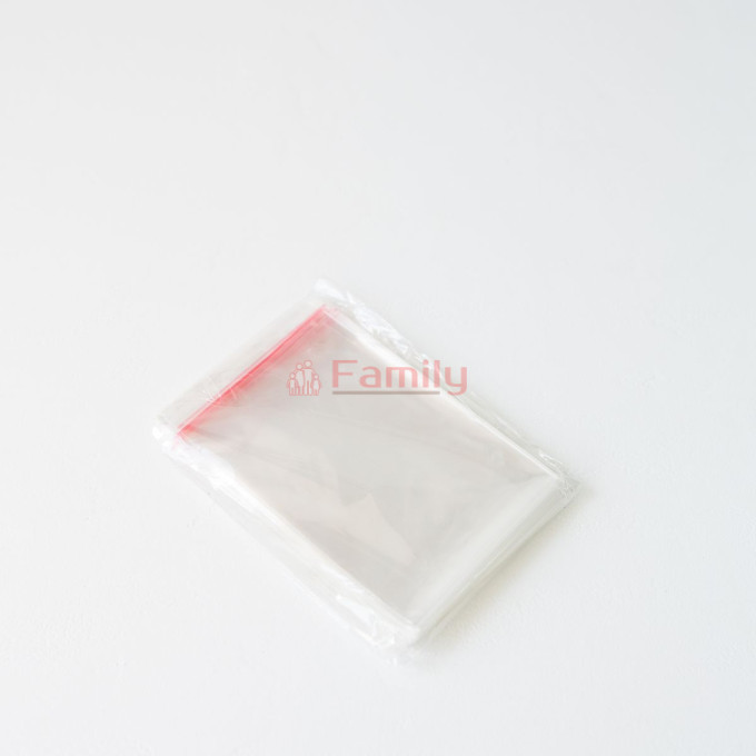 Пакет прозрачный 8х10 см с клейкой полосой 100шт